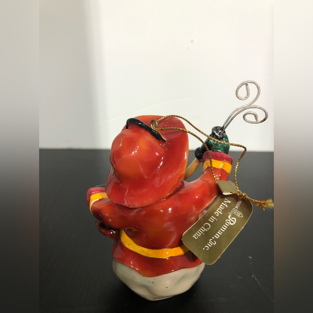 Fireman Snowman Christmas Ornament Roman Inc NWT - Picture 2 of 11